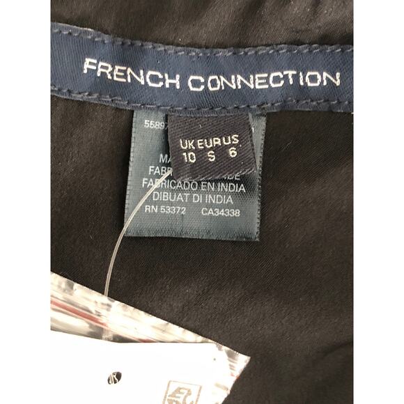 French Connection Sequin Mini Skirt Women's Size 6 Black/Gold NEW - Picture 4 of 6